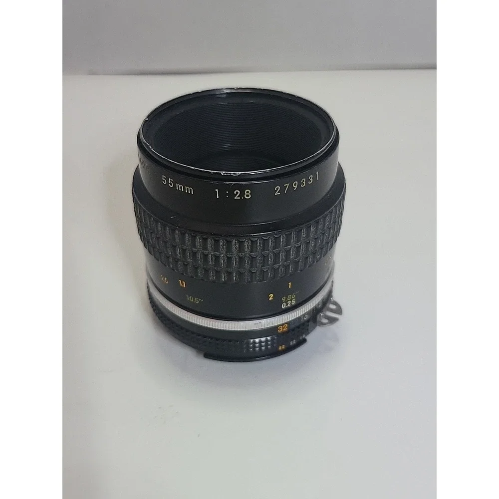 NIKON MICRO-NIKKOR 55mm f/2.8 MF Lens AIS/AI-S Mount fits FILM DIGITAL EXCELLENT